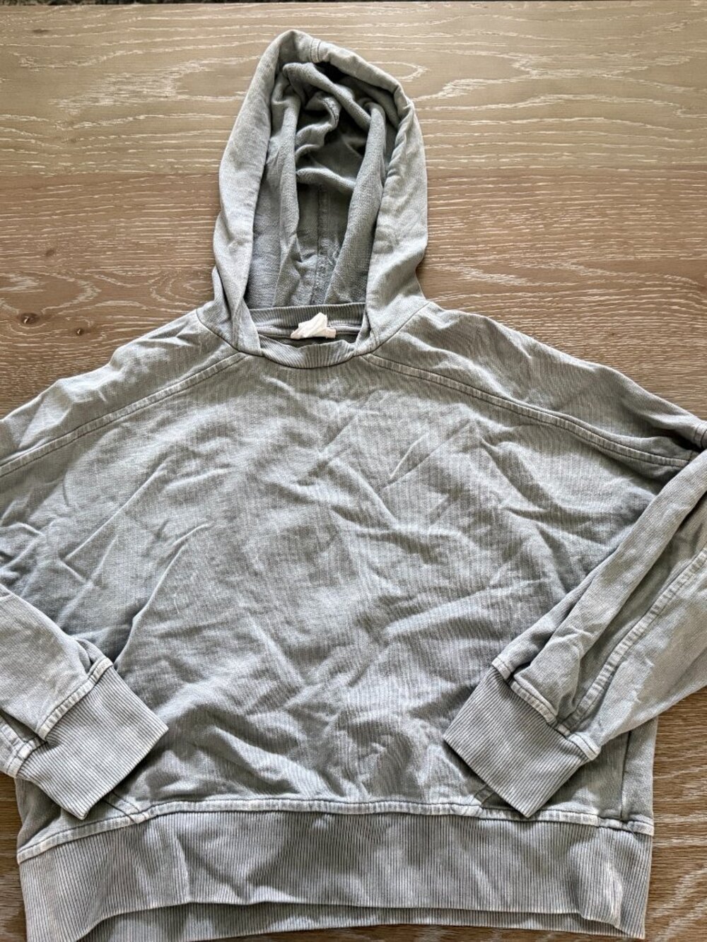 Girls Stitch Fix Pastel Palette gray adele drop shoulder hoodie size Medium